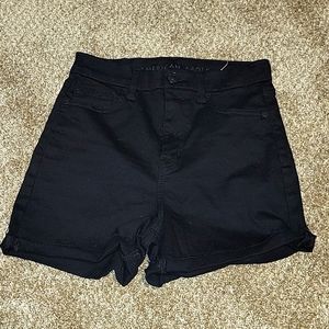 Black Jean shorts